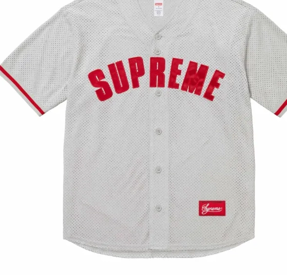 sleeved mesh suede baseball JERSEY 24SS ULTRASUDE short MESH BASEBALL 0504